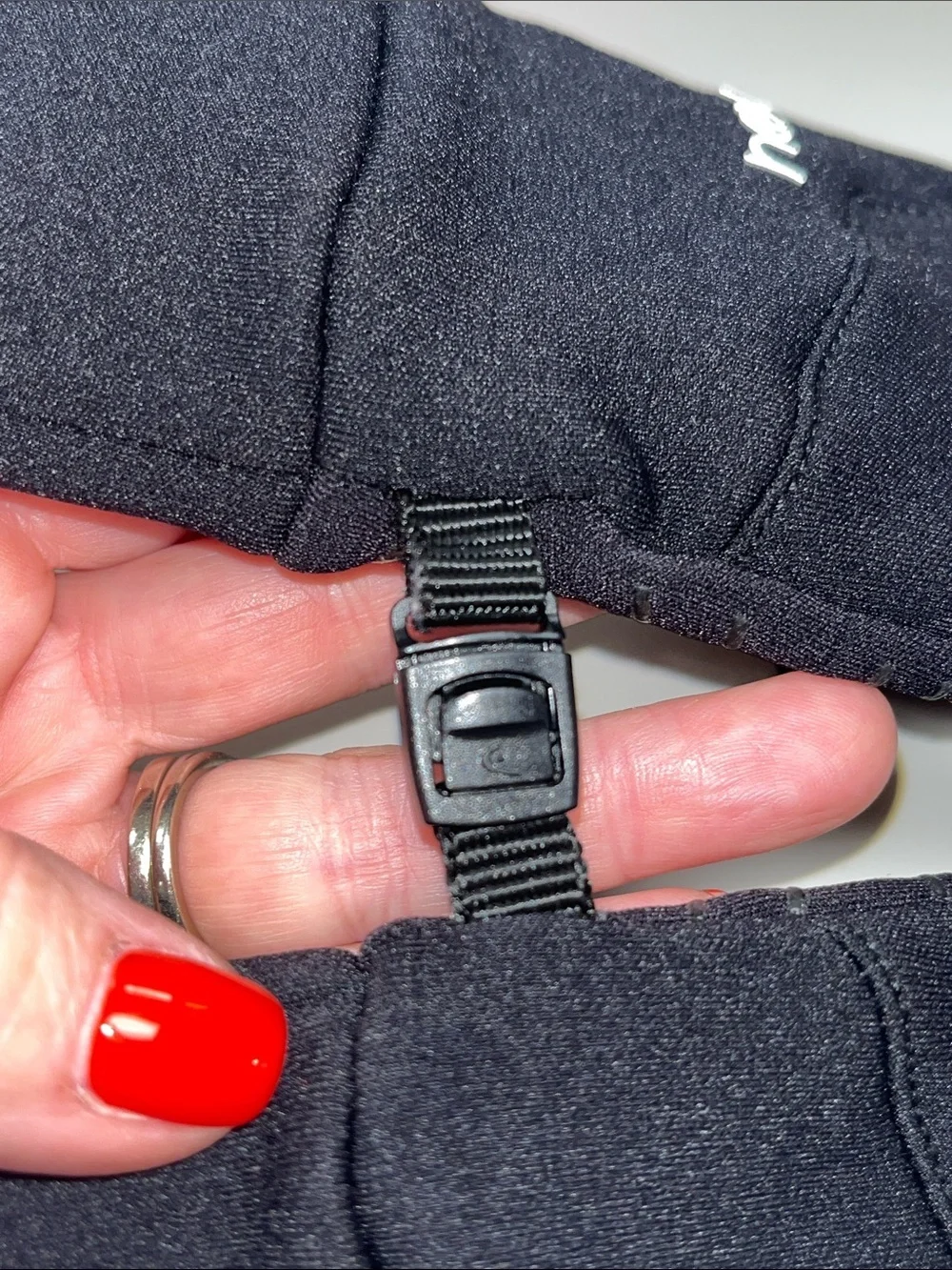 HEAD Black kids Fleece Winter Gloves with Connector Clip